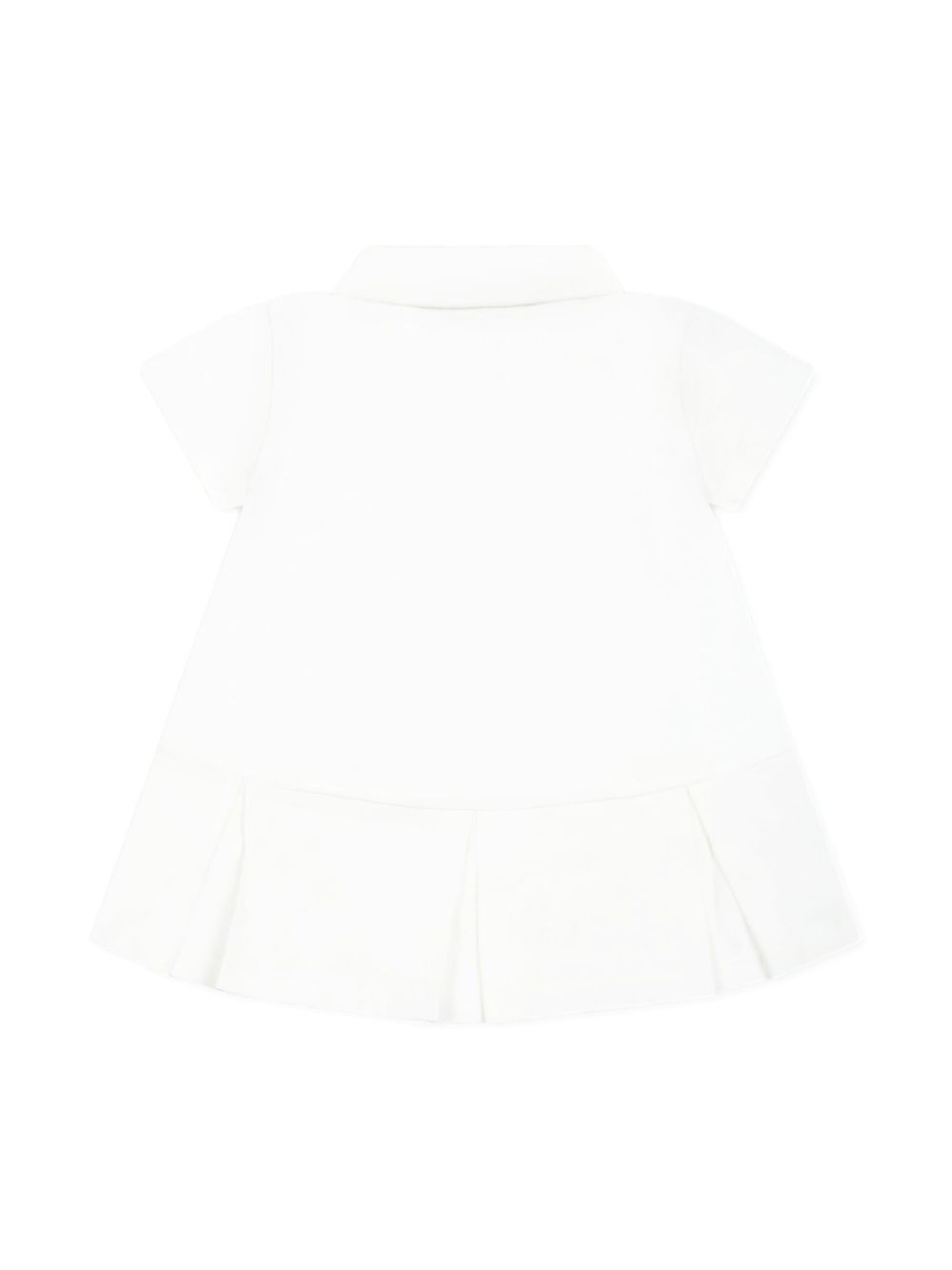 Off-White Kids pleated-skirt cotton dress - Wit