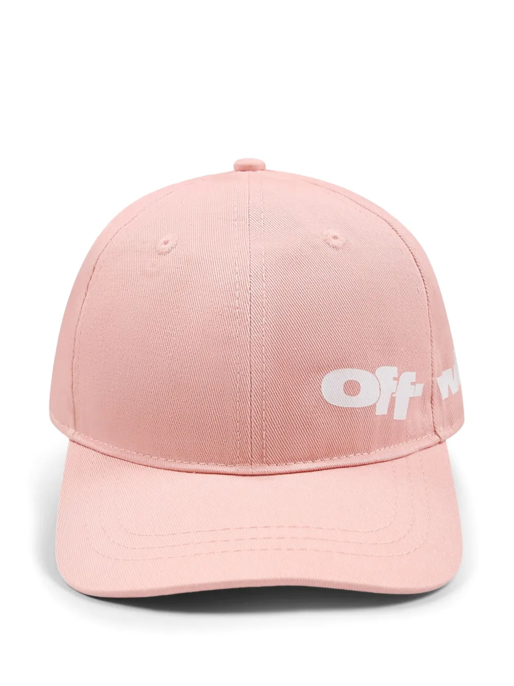 Off-White Kids Honkbalpet met logoprint Roze