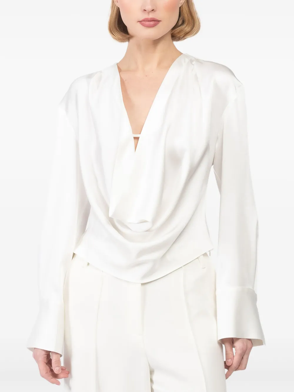 BLUMARINE DRAPED BLOUSE