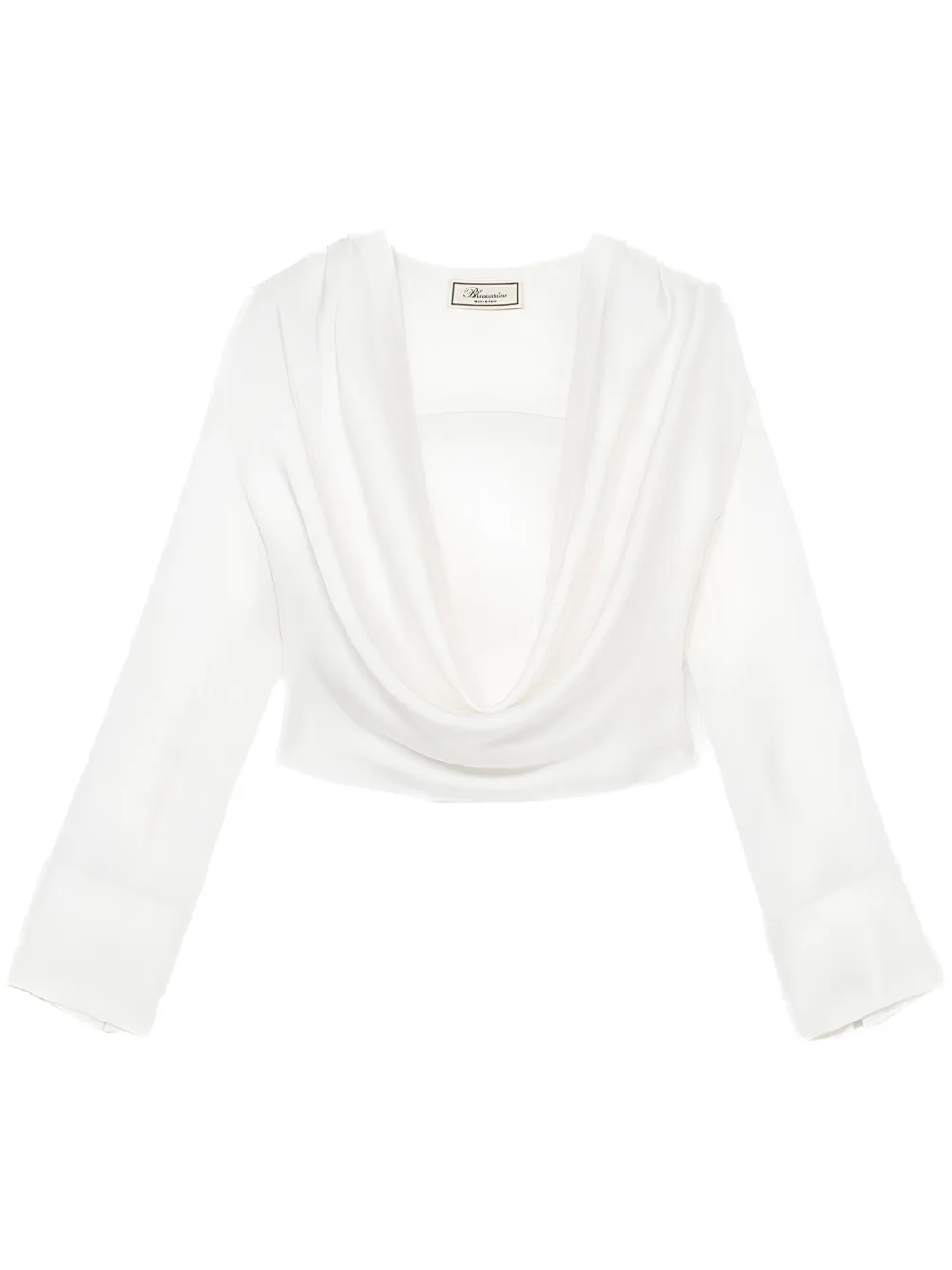 BLUMARINE DRAPED BLOUSE