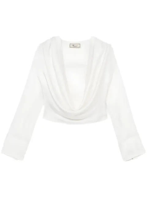 Blumarine blusa drapeada