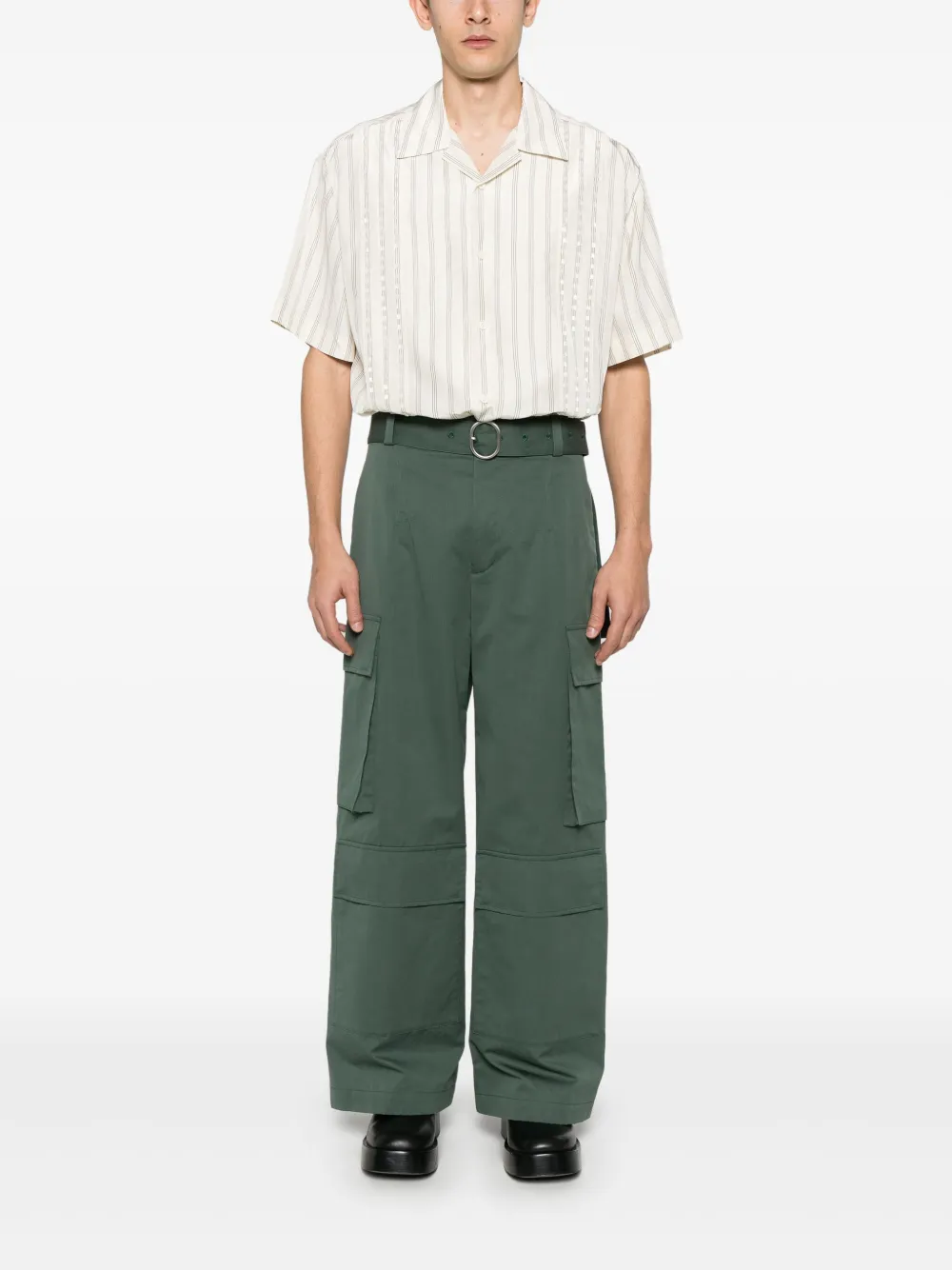 Jil Sander Cargo broek - Groen