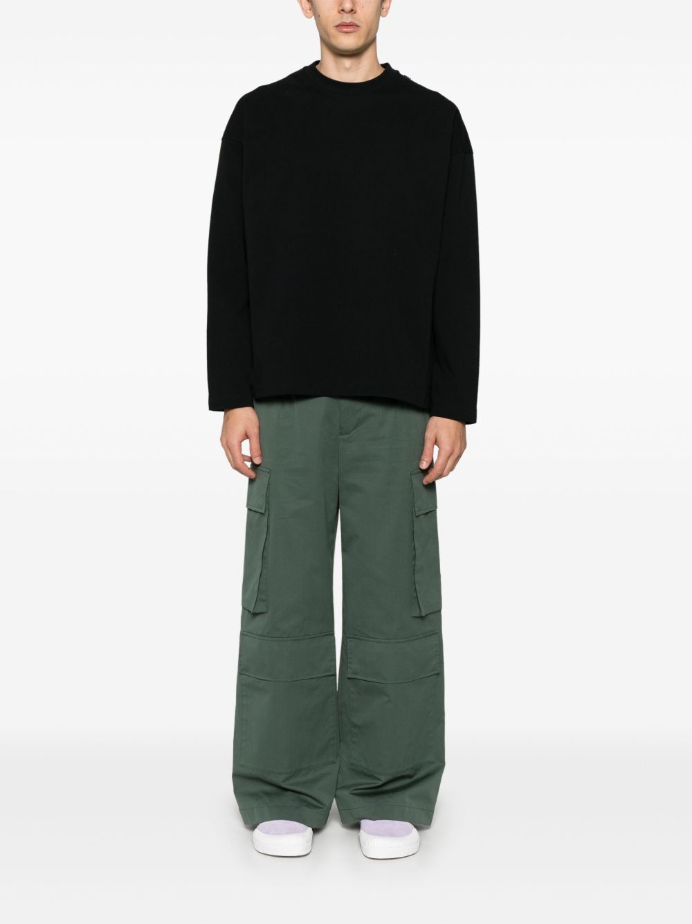 Jil Sander Katoenen T-shirt - Zwart