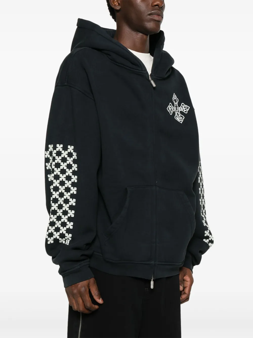 RHUDE Hoodie met logo Zwart