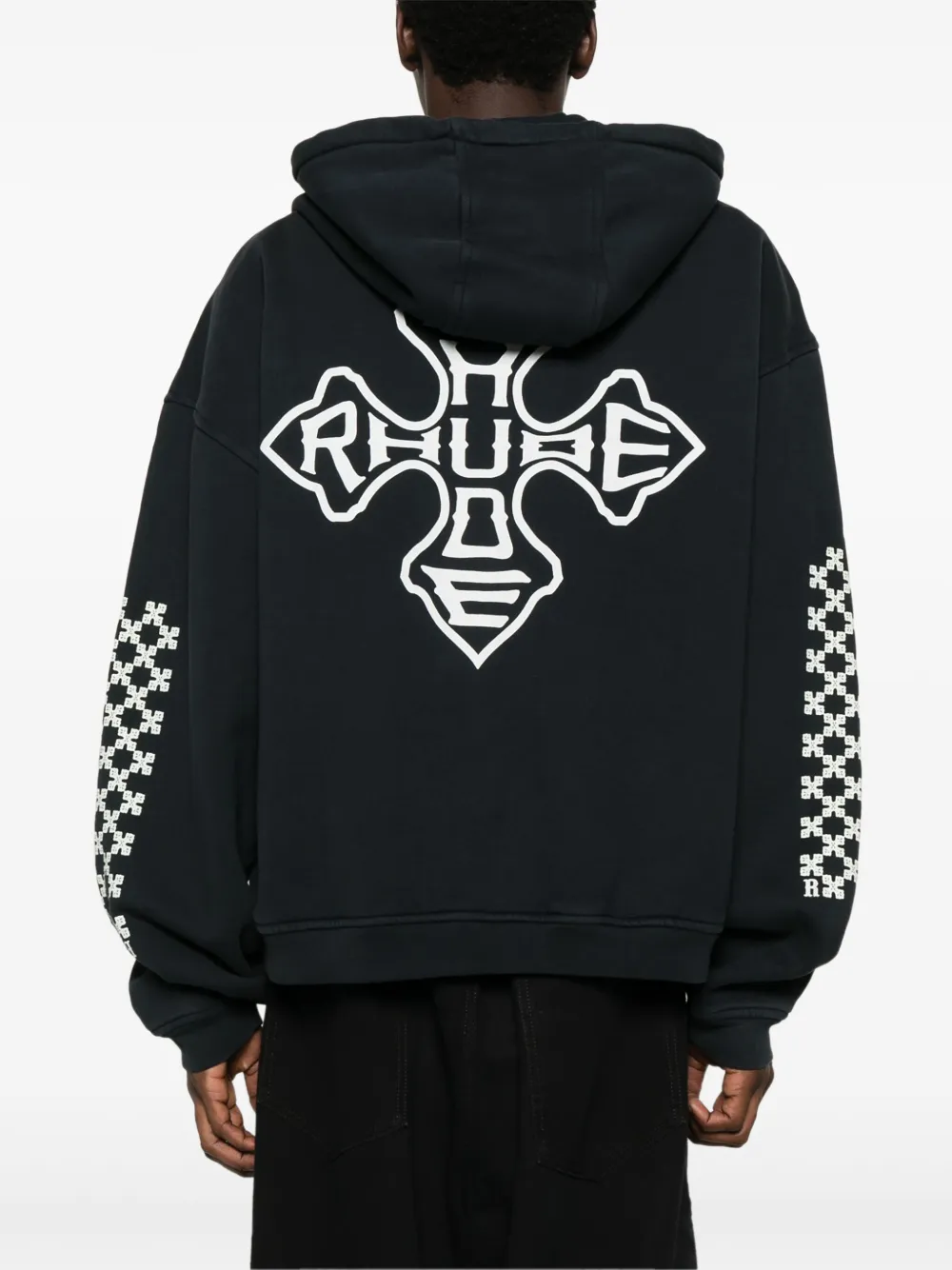 RHUDE Hoodie met logo Zwart