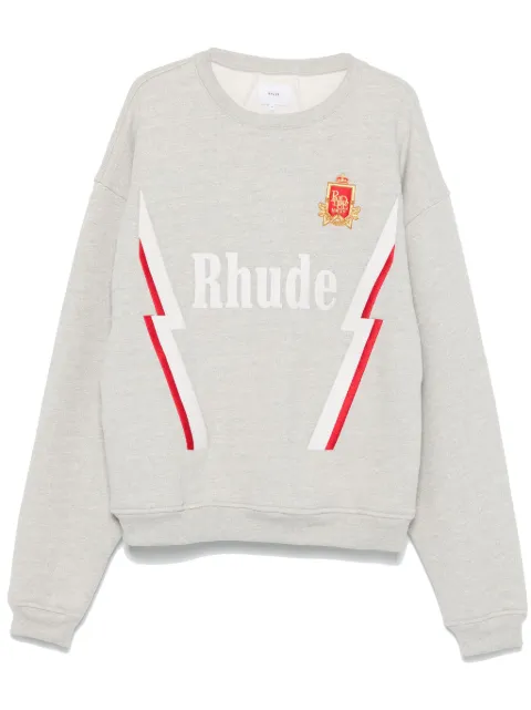 RHUDE sudadera con logo bordado