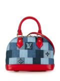 Louis Vuitton Pre-Owned 2019 Monogram Denim Patchwork Alma BB satchel - Blue