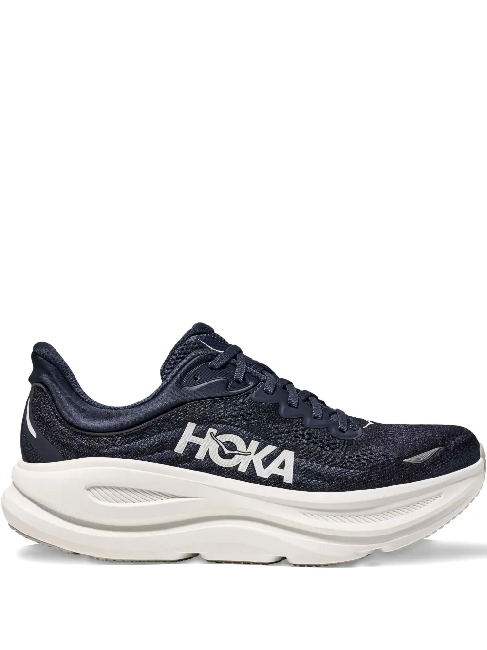 HOKA Bondi 9 logo-detail sneakers Blue