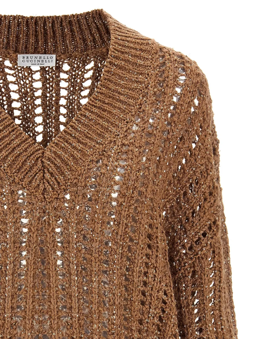 BRUNELLO CUCINELLI RUSTIC DAZZLING NET JUMPER
