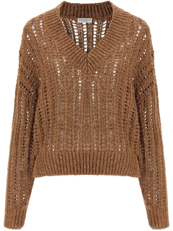 【関税&送料込み】Brunello Cucinelli 'Rustic Dazzling Net' Brunello Cucinelli Rustic Dazzling Net プルオーバー