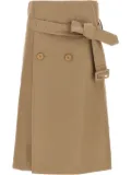 VETEMENTS cotton midi skirt - Neutrals