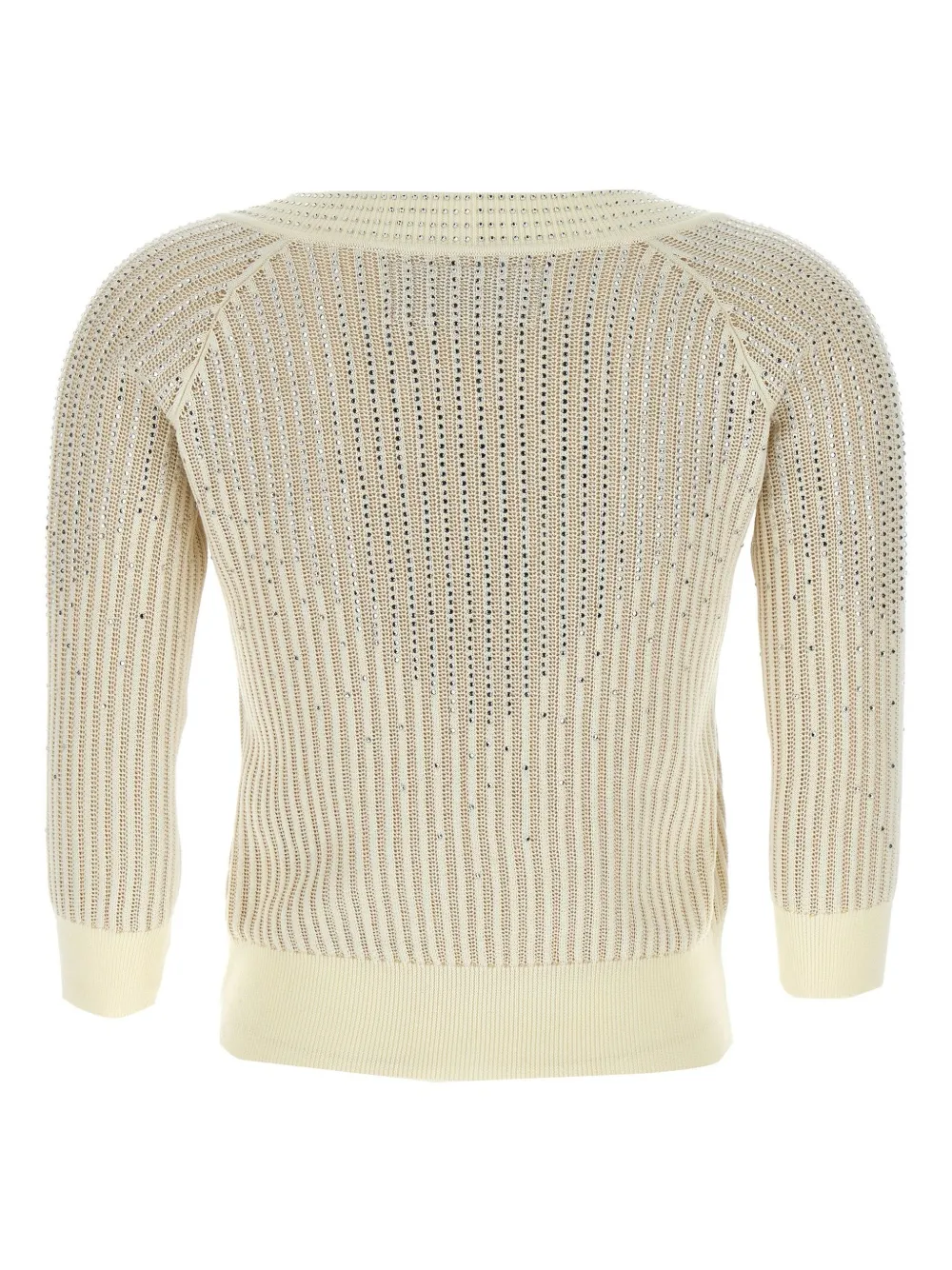 Ermanno Scervino rhinestone-embellished jumper - Wit