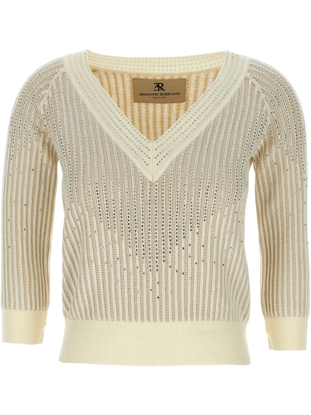 rhinestone-embellished jumper