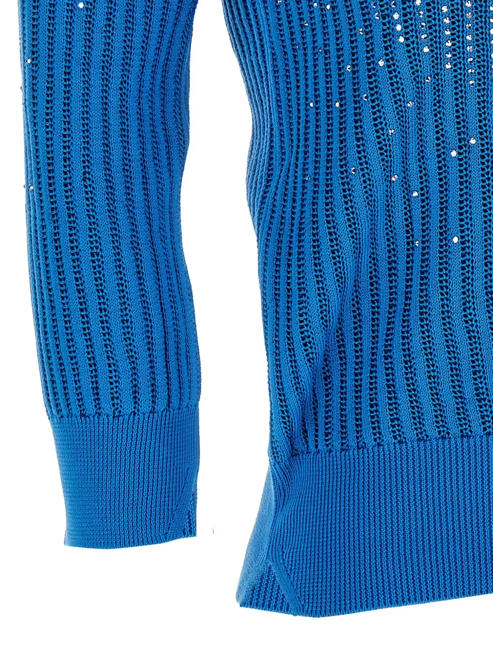 Ermanno Scervino Trui verfraaid met stras Blauw