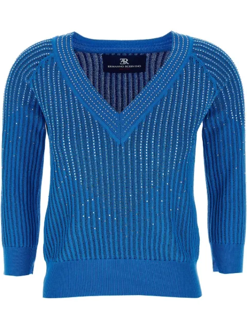 Ermanno Scervino rhinestone-embellished jumper