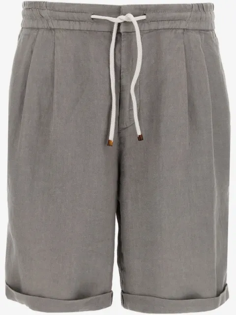 Brunello Cucinelli linen bermuda shorts