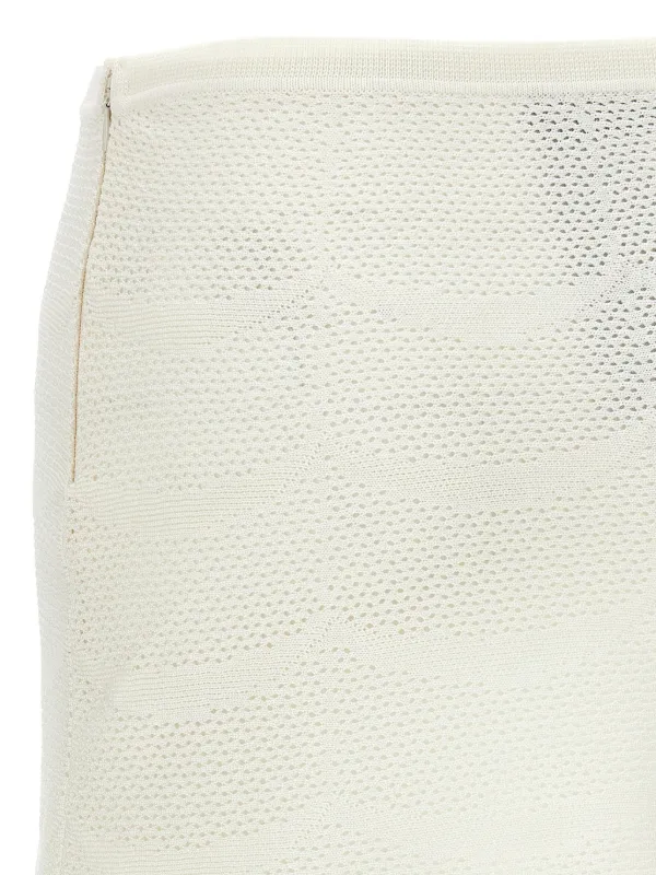 【TOM FORD】Crochet Mini Skirt ホワイト TOM FORD Crochet Mini Skirt | White | FARFETCH JO