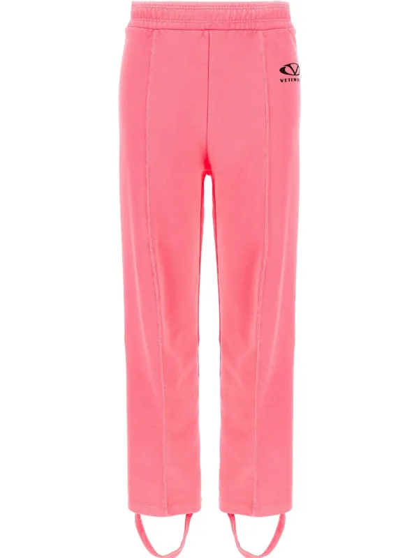VETEMENTS Oval Logo Track Pants Pink FARFETCH PH