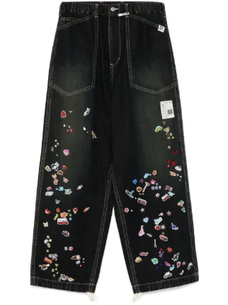美品 M.MIHARA YASUHIRO 25ss sticker denim Maison MIHARA YASUHIRO - 【25SS】ベイカー ステッカー