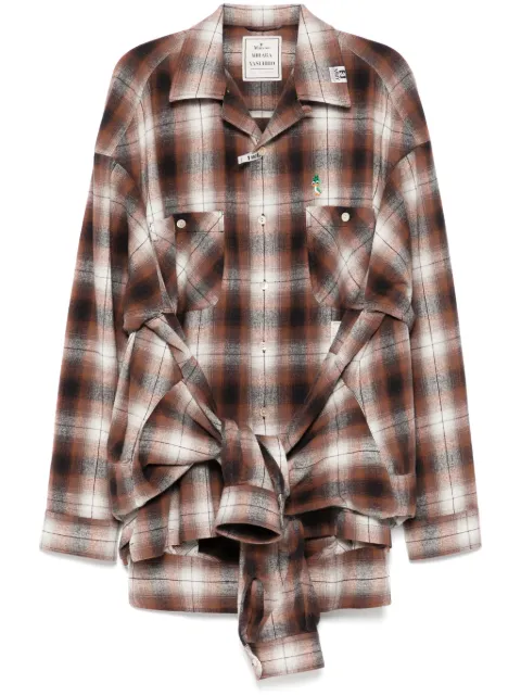 Maison MIHARA YASUHIRO checked shirt