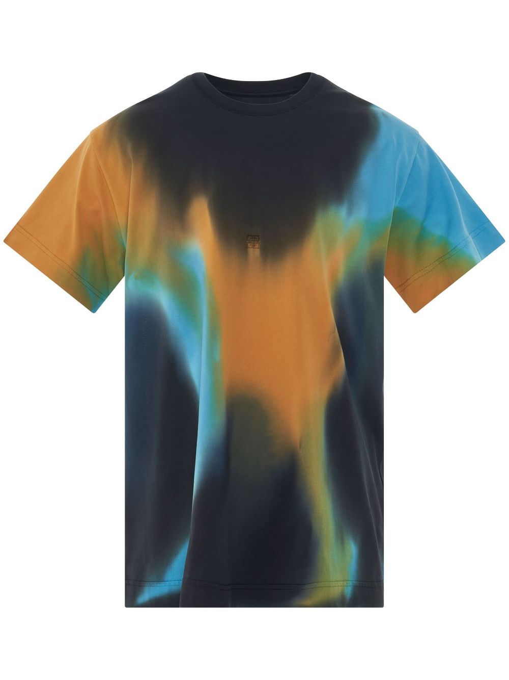 Givenchy 4G Embroidered Oversized Tiedye T-shirt - Black