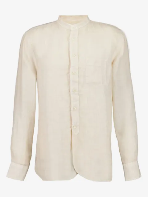 120% Lino linen long-sleeve shirt