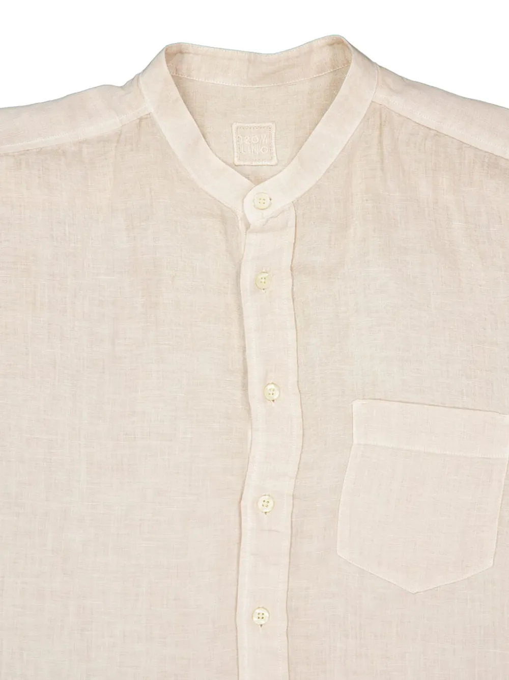 120% Lino Linnen overhemd Beige