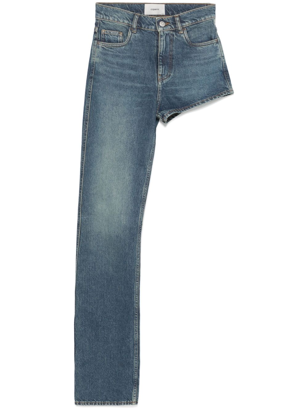 Coperni Asymmetrische jeans Blauw