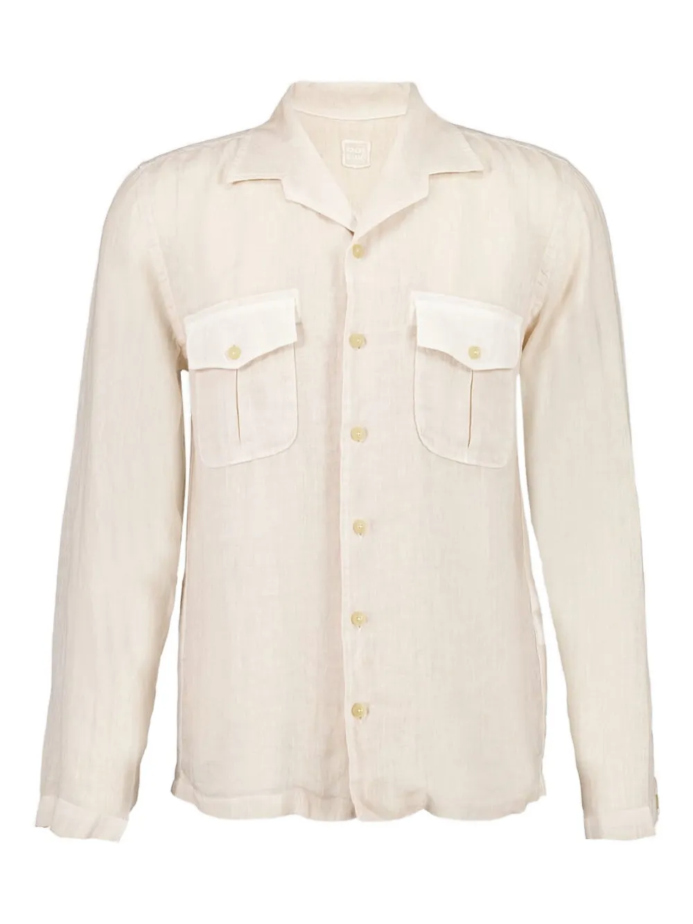 120% Lino pocket long-sleeve shirt | Neutrals | Image 1