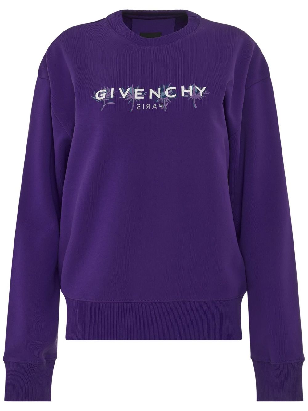 Givenchy logo-print sweatshirt - Purple