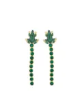 Begüm Khan Frog Tennis green-stone earrings - Gold
