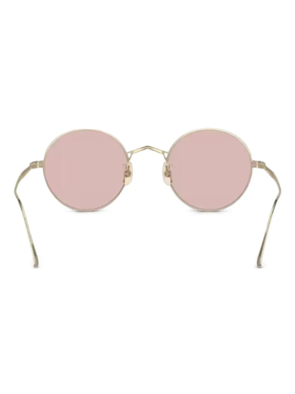 Oliver Peoples Zonnebril met rond montuur Goud