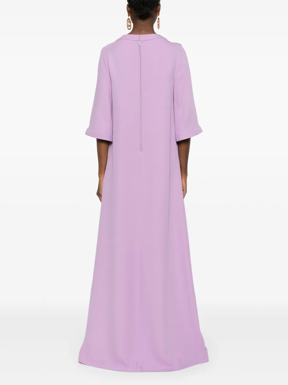 Valentino Garavani Crêpe maxi-jurk Paars