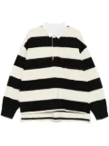 Alexander McQueen striped polo shirt - Neutrals