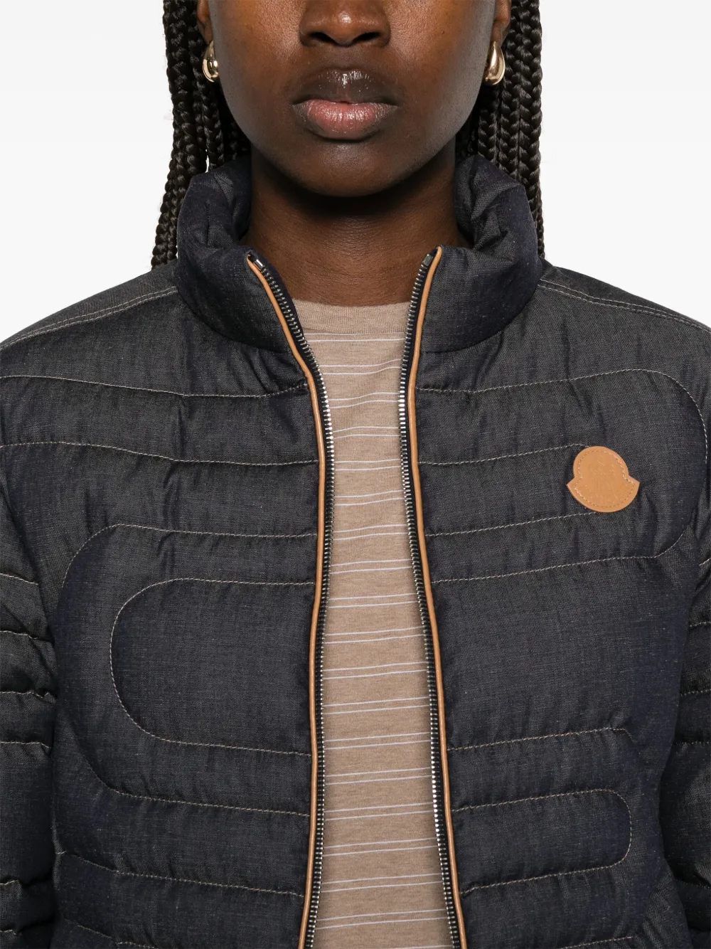 Moncler Xiaoqing donsjack Blauw