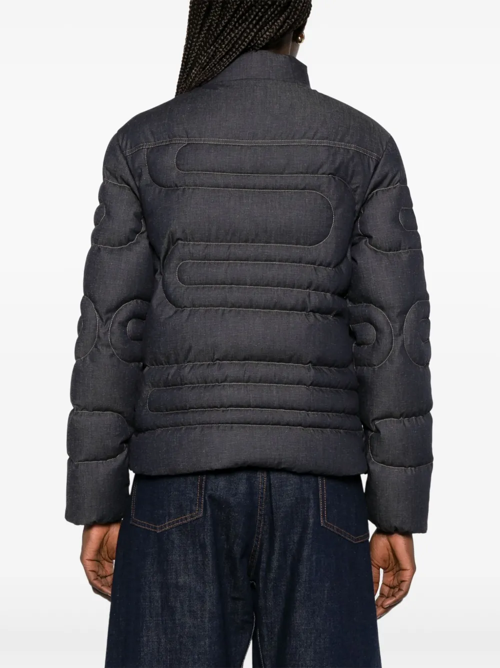 Moncler Xiaoqing donsjack Blauw