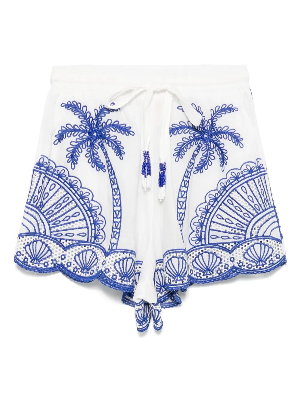 guipure-lace shorts