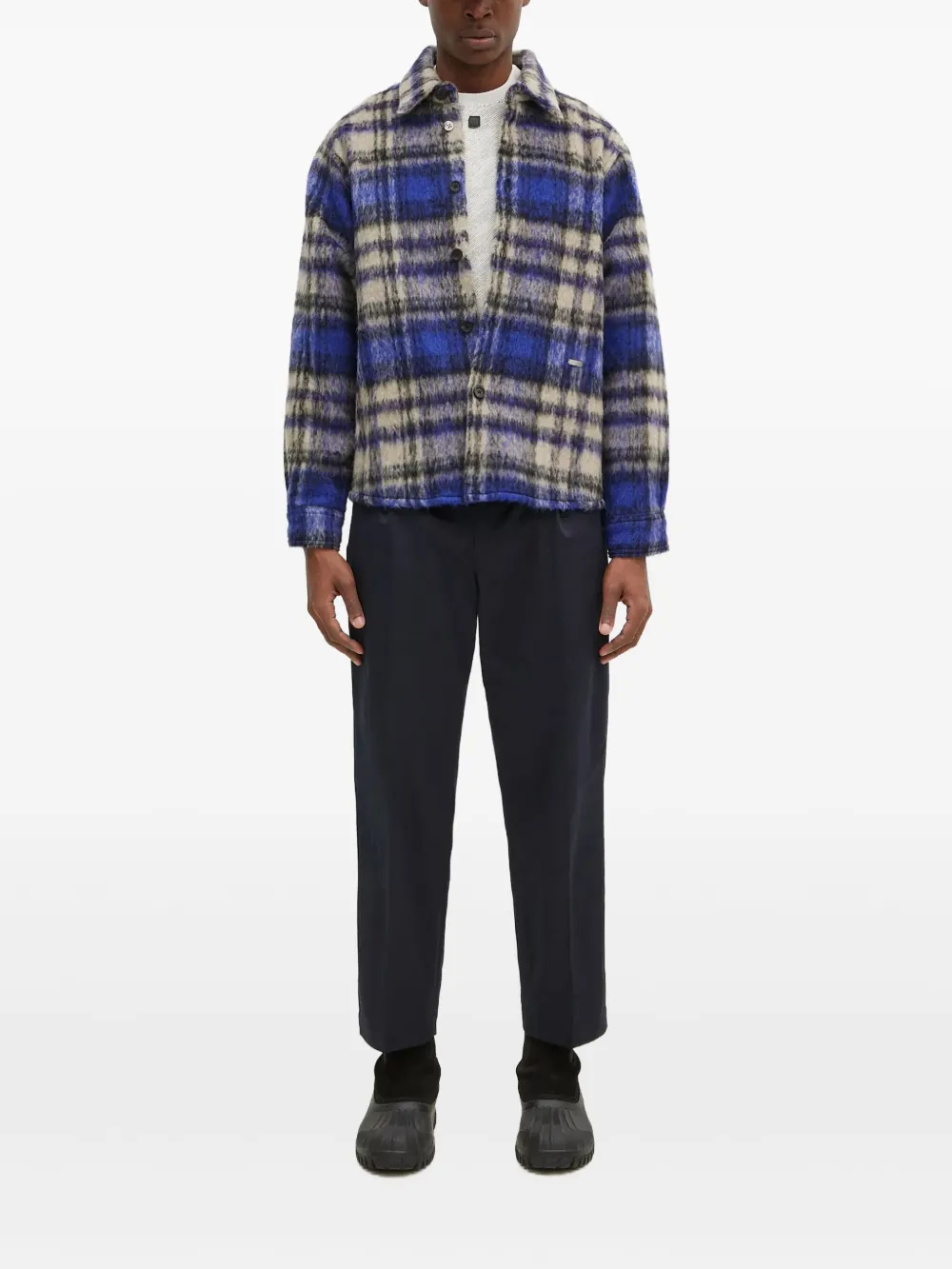 WACKO MARIA pleated trousers | Blue | Image 1