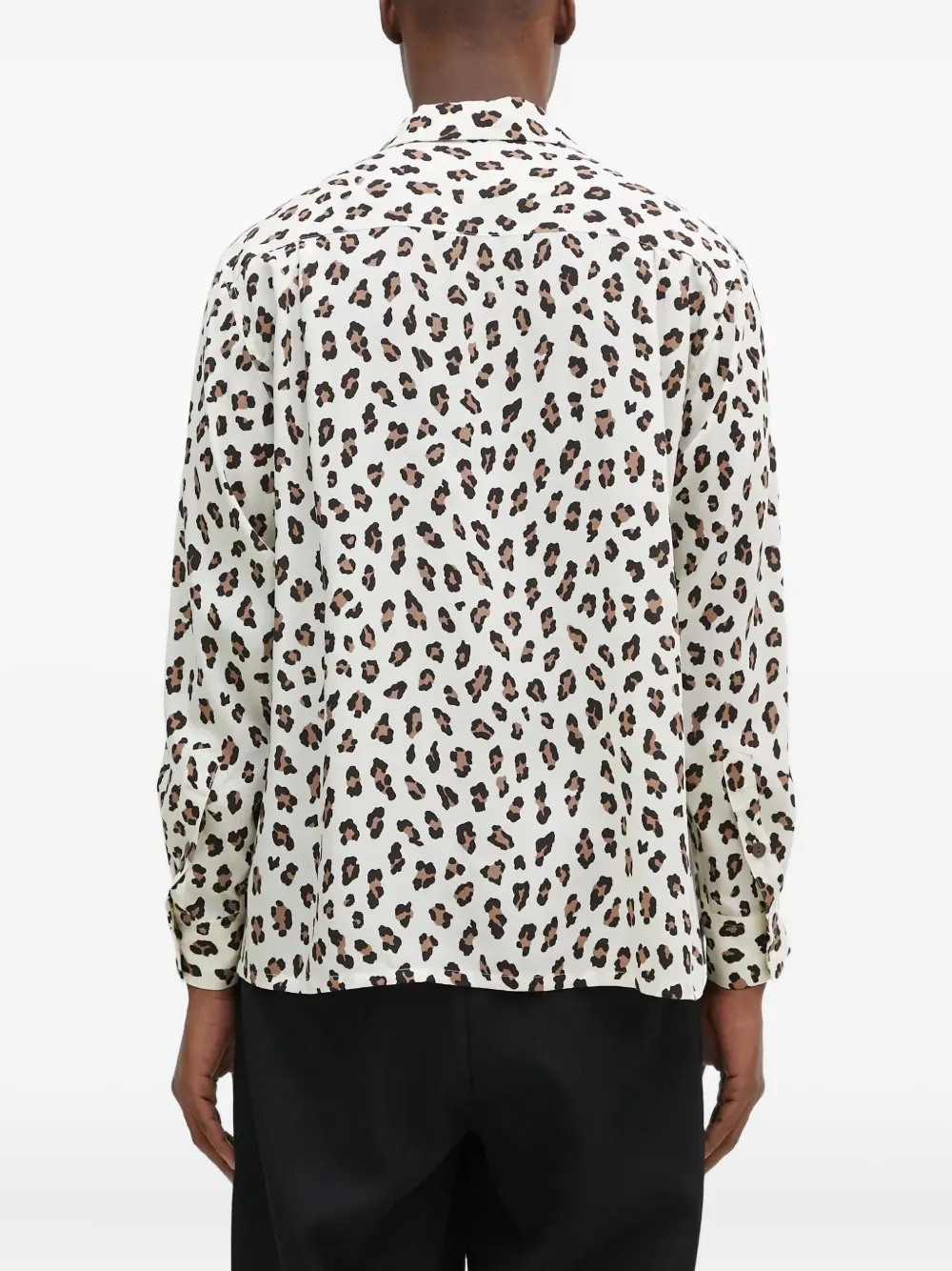 WACKO MARIA Overhemd met luipaardprint Beige
