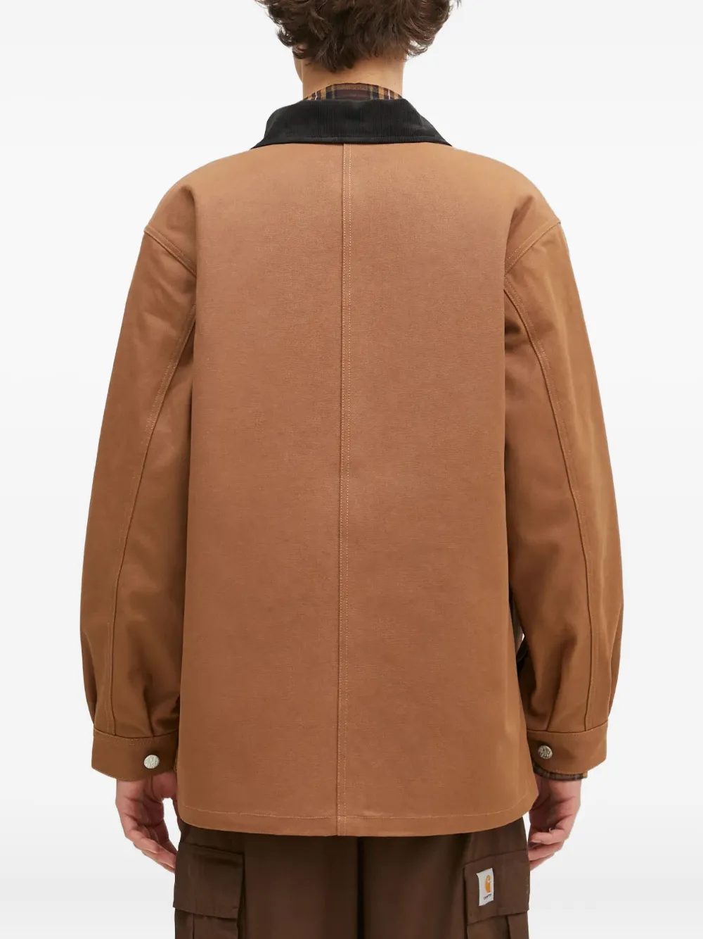WACKO MARIA x Dickies jack met geborduurd logo Bruin