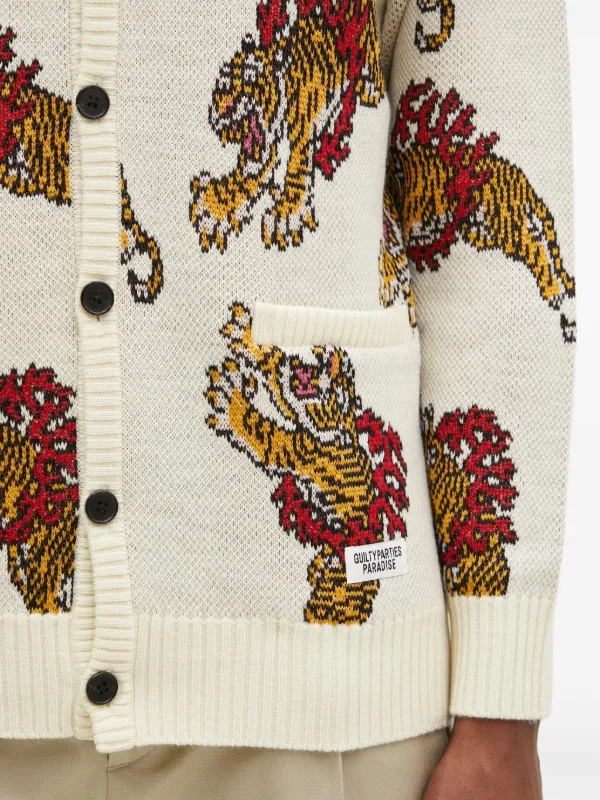 WACKO MARIA x TIM LEHI タイガーニット Mサイズ 新品未使 WACKO MARIA (ワコマリア) TIMLEHI JACQUARD SWEATER ニット