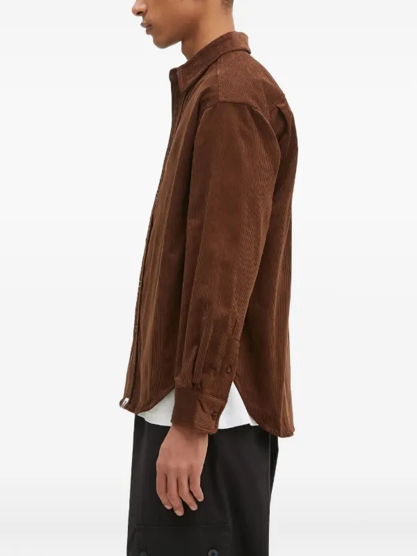 A BATHING APE® コーデュロイ シャツ | ブラウン | FARFETCH JP