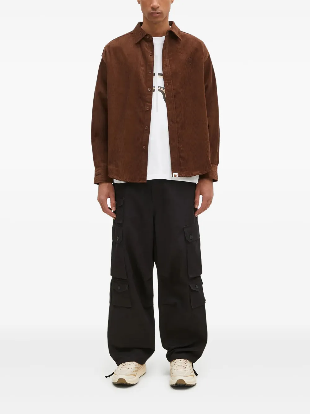 A BATHING APE® corduroy button-down shirt | Image 2