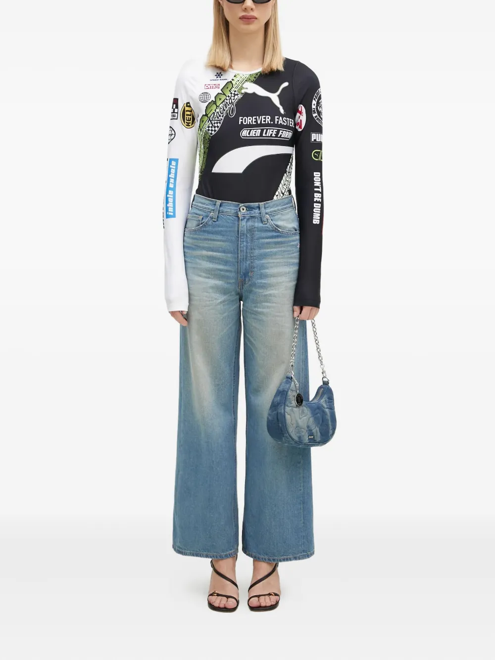 A BATHING APE® wide-leg jeans | Wide-Leg Jeans | Image 2