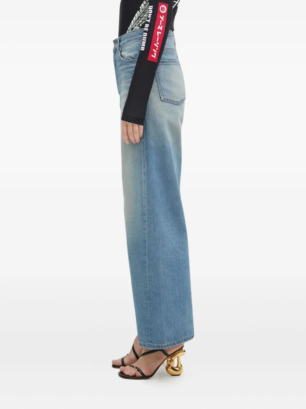 A Bathing Ape Wide-leg Jeans In Blue