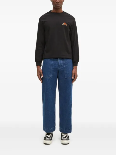 WACKO MARIA x Tim Lehi tiger-embroidered T-shirt