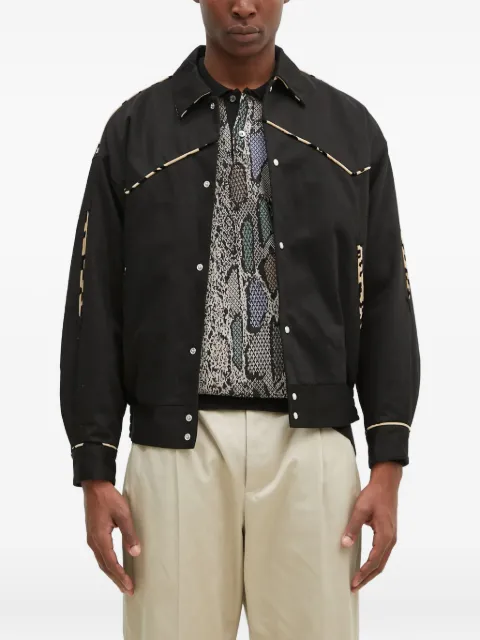 WACKO MARIA piped-trim jacket