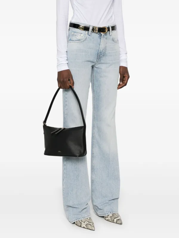 【関税込み】A.P.C. ブラック Vera バッグ Vera bag | Grained leather and smooth leather | A.P.C.