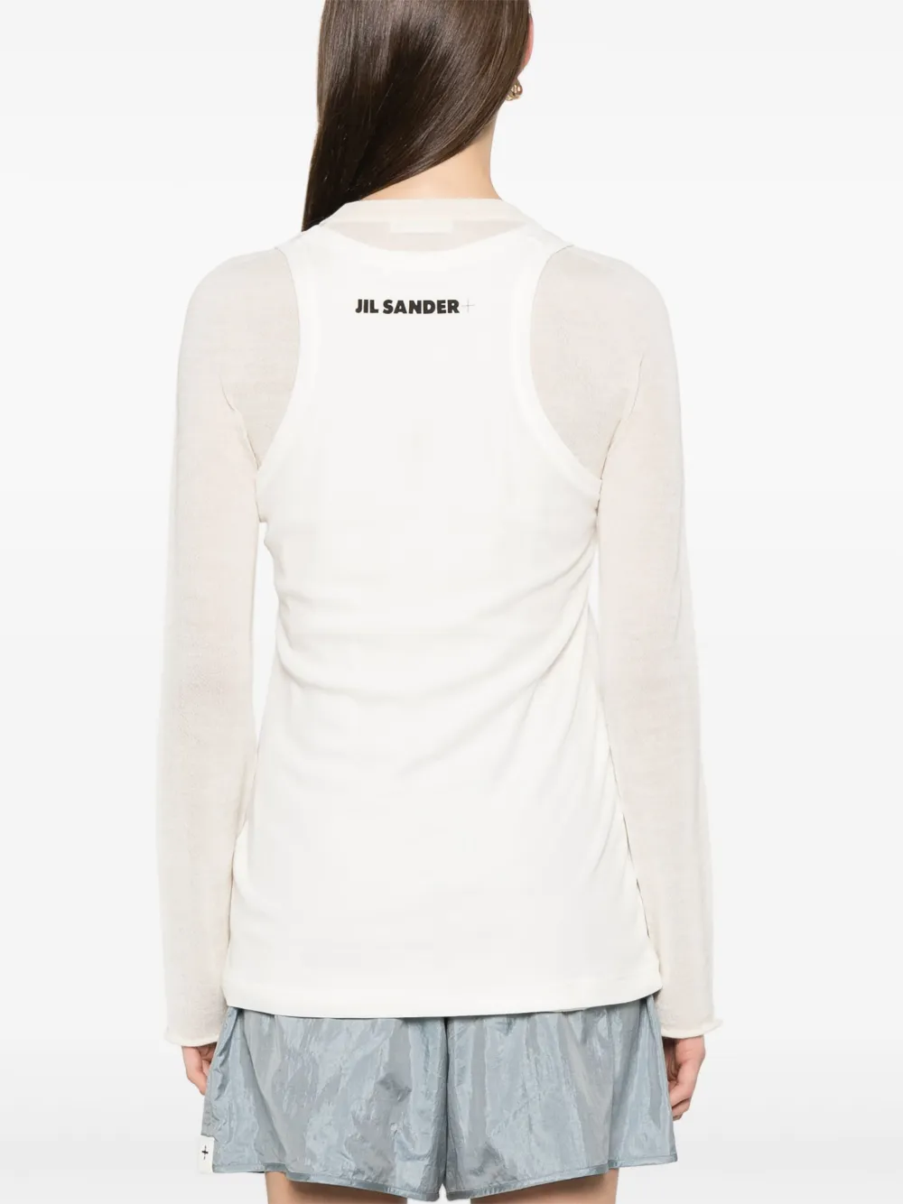 Jil Sander raw-cut sweater Wit