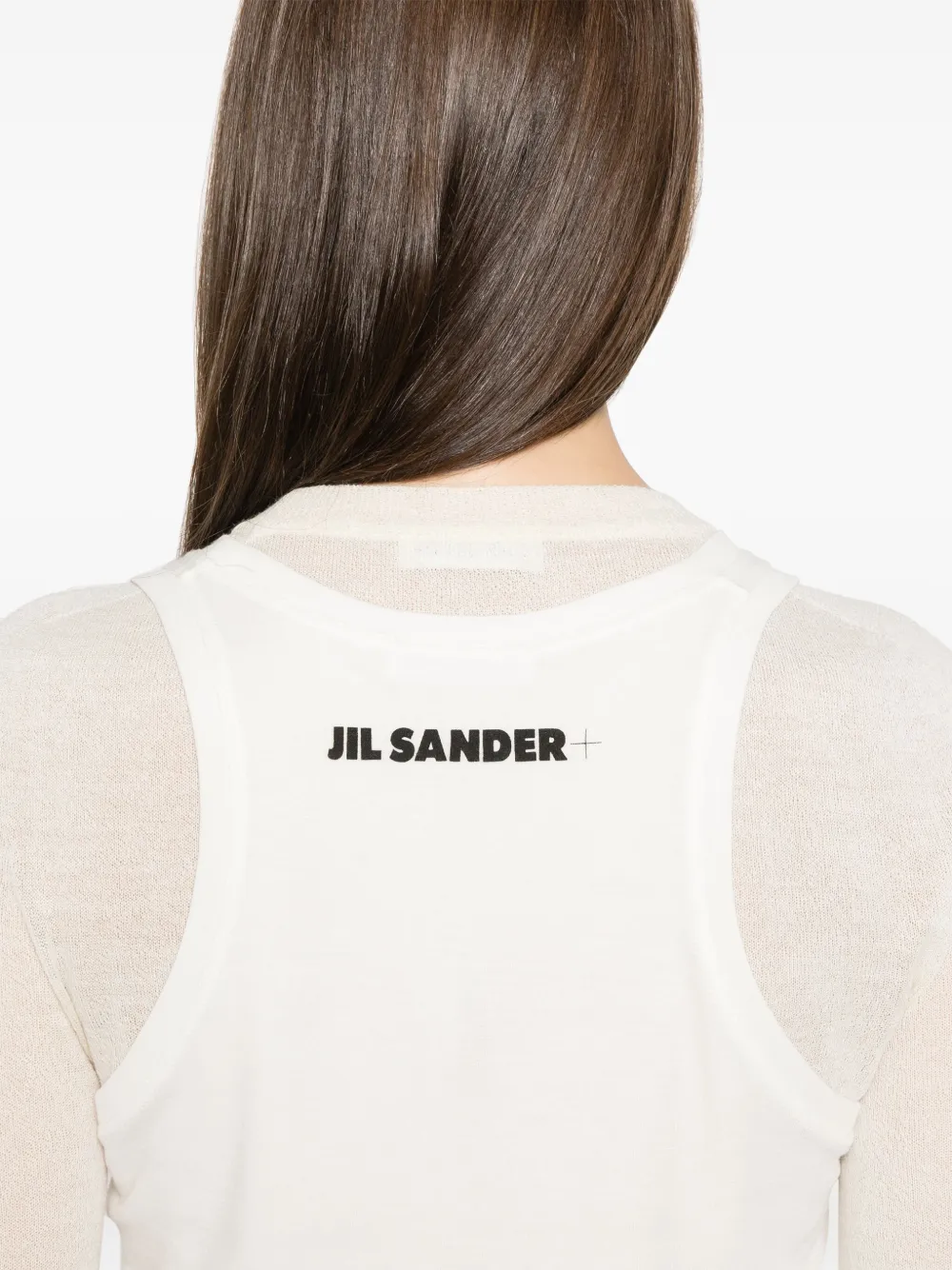 Jil Sander raw-cut sweater Wit